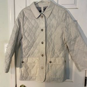 Burberry London White Classic Reversible Jacket
